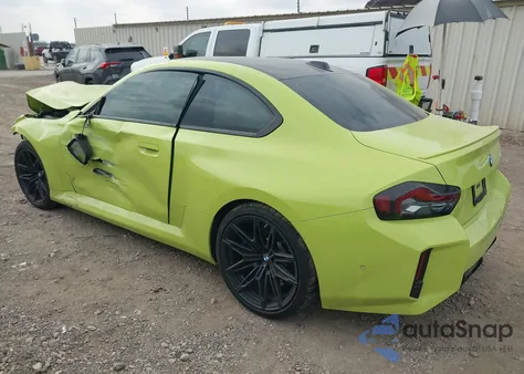 2026 BMW M2 z USA, uszkodzony, nr VIN 3MF23DM03T8F98643